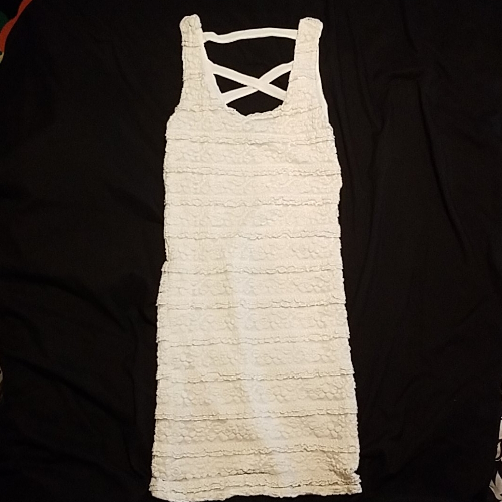 3/$6 Deal White Lace Bodycon Dress